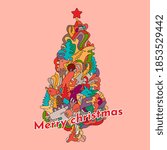
Christmas tree vector graphic illustration great for printed materials and greeting cards