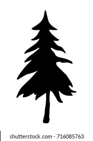 Christmas tree vector with highly details