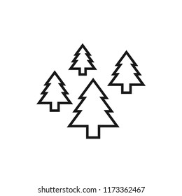 Christmas tree vector icon 10 eps