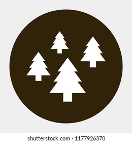 Christmas tree vector icon 10 eps
