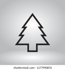 Christmas tree vector icon 10 eps