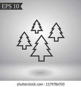 Christmas tree vector icon 10 eps