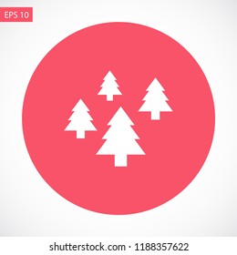 Christmas tree vector icon 10 eps