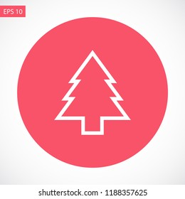 Christmas tree vector icon 10 eps