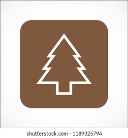 Christmas tree vector icon 10 eps