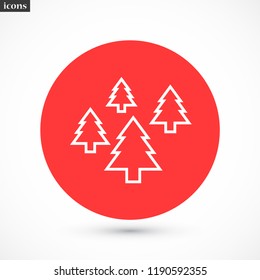 Christmas tree vector icon 10 eps
