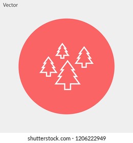 Christmas tree vector icon 10 eps