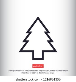 Christmas tree vector icon 10 eps