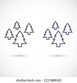 Christmas tree vector icon 10 eps