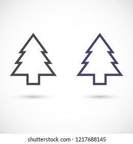 Christmas tree vector icon 10 eps