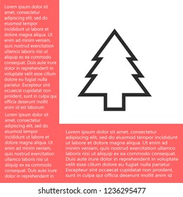 Christmas tree vector icon 10 eps