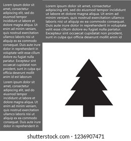 Christmas tree vector icon 10 eps