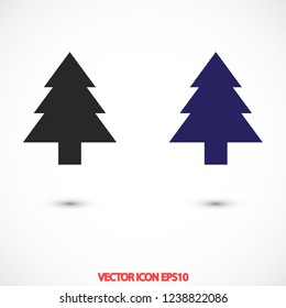 Christmas tree vector icon 10 eps
