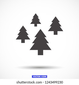 Christmas tree vector icon 10 eps