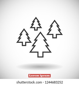 Christmas tree vector icon 10 eps