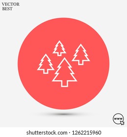 Christmas tree vector icon 10 eps