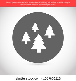 Christmas tree vector icon 10 eps