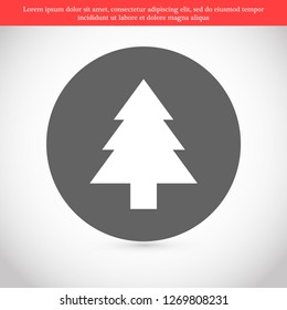 Christmas tree vector icon 10 eps