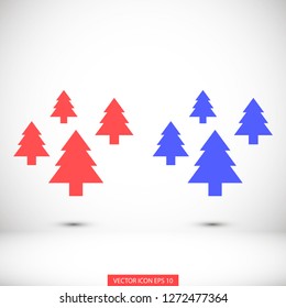 Christmas tree vector icon 10 eps