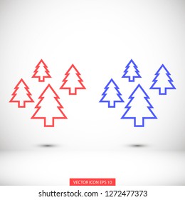 Christmas tree vector icon 10 eps