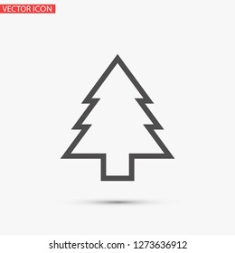 Christmas tree vector icon 10 eps