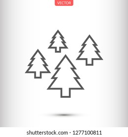 Christmas tree vector icon 10 eps