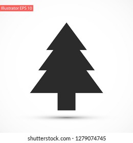 Christmas tree vector icon 10 eps
