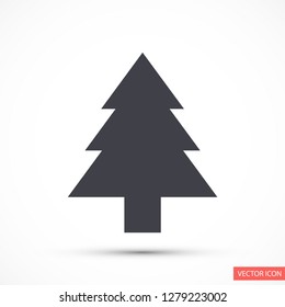 Christmas tree vector icon 10 eps
