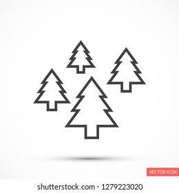 Christmas tree vector icon 10 eps