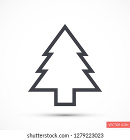 Christmas tree vector icon 10 eps