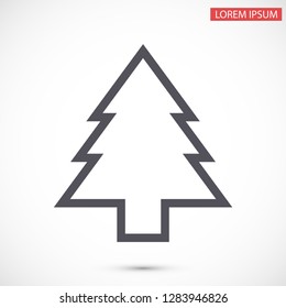 Christmas tree vector icon 10 eps
