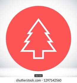 Christmas tree vector icon 10 eps