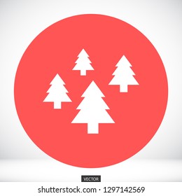 Christmas tree vector icon 10 eps