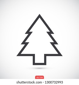 Christmas tree vector icon 10 eps