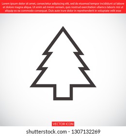 Christmas tree vector icon 10 eps