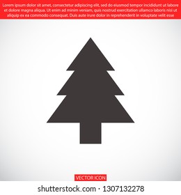 Christmas tree vector icon 10 eps