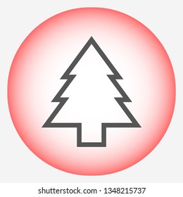 Christmas tree vector icon 10 eps