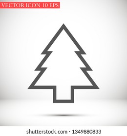 Christmas tree vector icon 10 eps