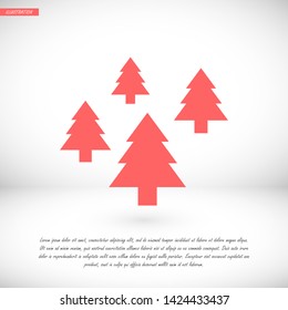 Christmas tree vector icon 10 eps , Lorem ipsum Flat design