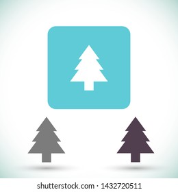 Christmas tree vector icon 10 eps , Lorem ipsum Flat design