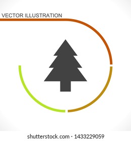 Christmas tree vector icon 10 eps , Lorem ipsum Flat design