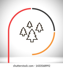 Christmas tree vector icon 10 eps , Lorem ipsum Flat design