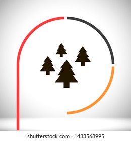 Christmas tree vector icon 10 eps , Lorem ipsum Flat design