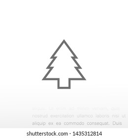 Christmas tree vector icon 10 eps , Lorem ipsum Flat design