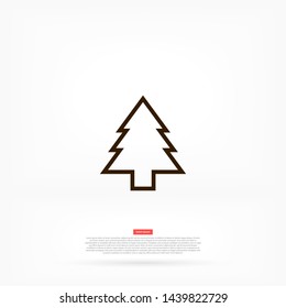 Christmas tree vector icon 10 eps , Lorem ipsum Flat design