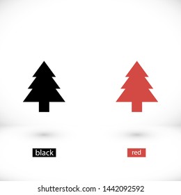 Christmas tree vector icon 10 eps , Lorem ipsum Flat design