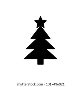 christmas tree vector icon