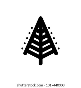 christmas tree vector icon