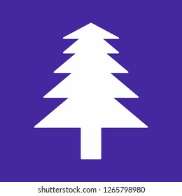 Christmas tree vector icon