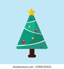 Ein Vektorsymbol für Weihnachtsbaum